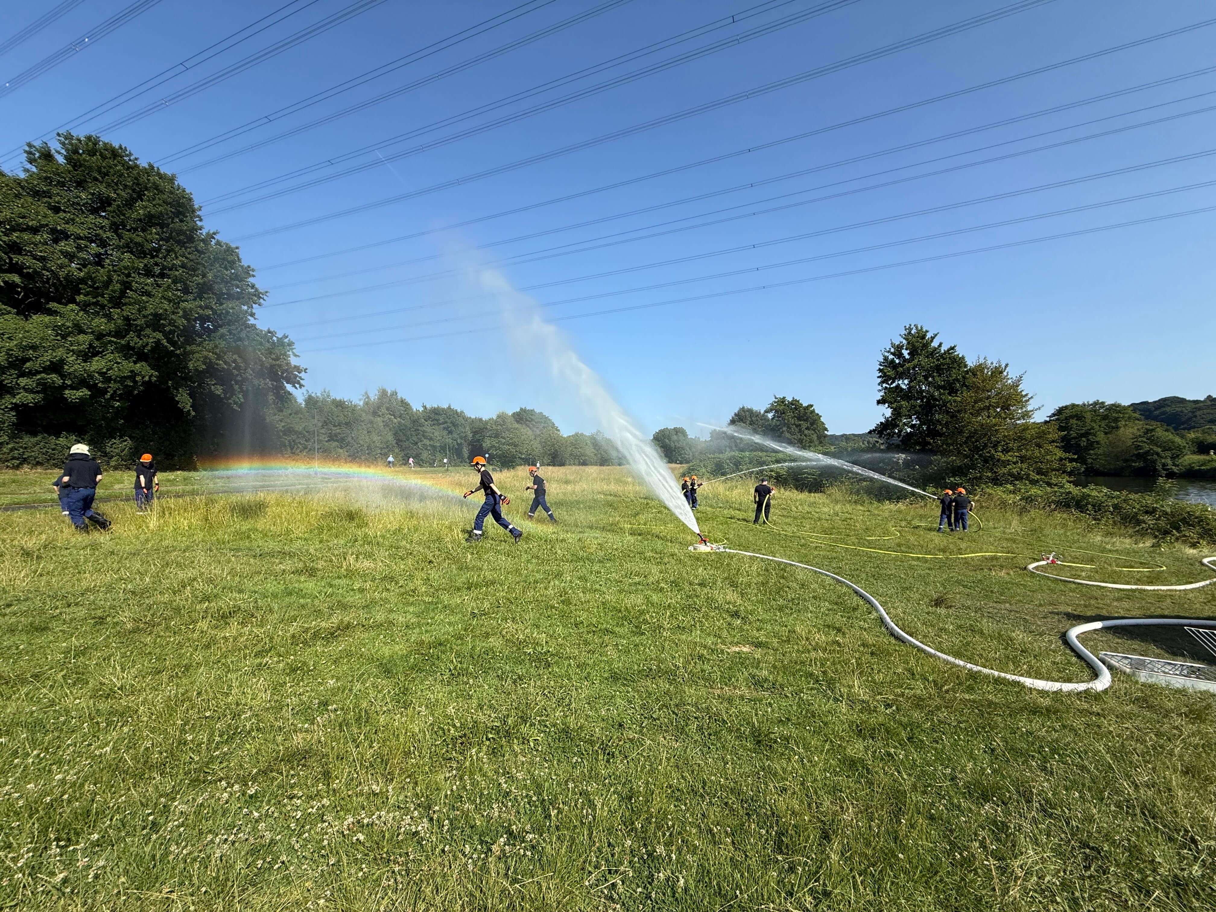 Jugendfeuerwehr beim Training