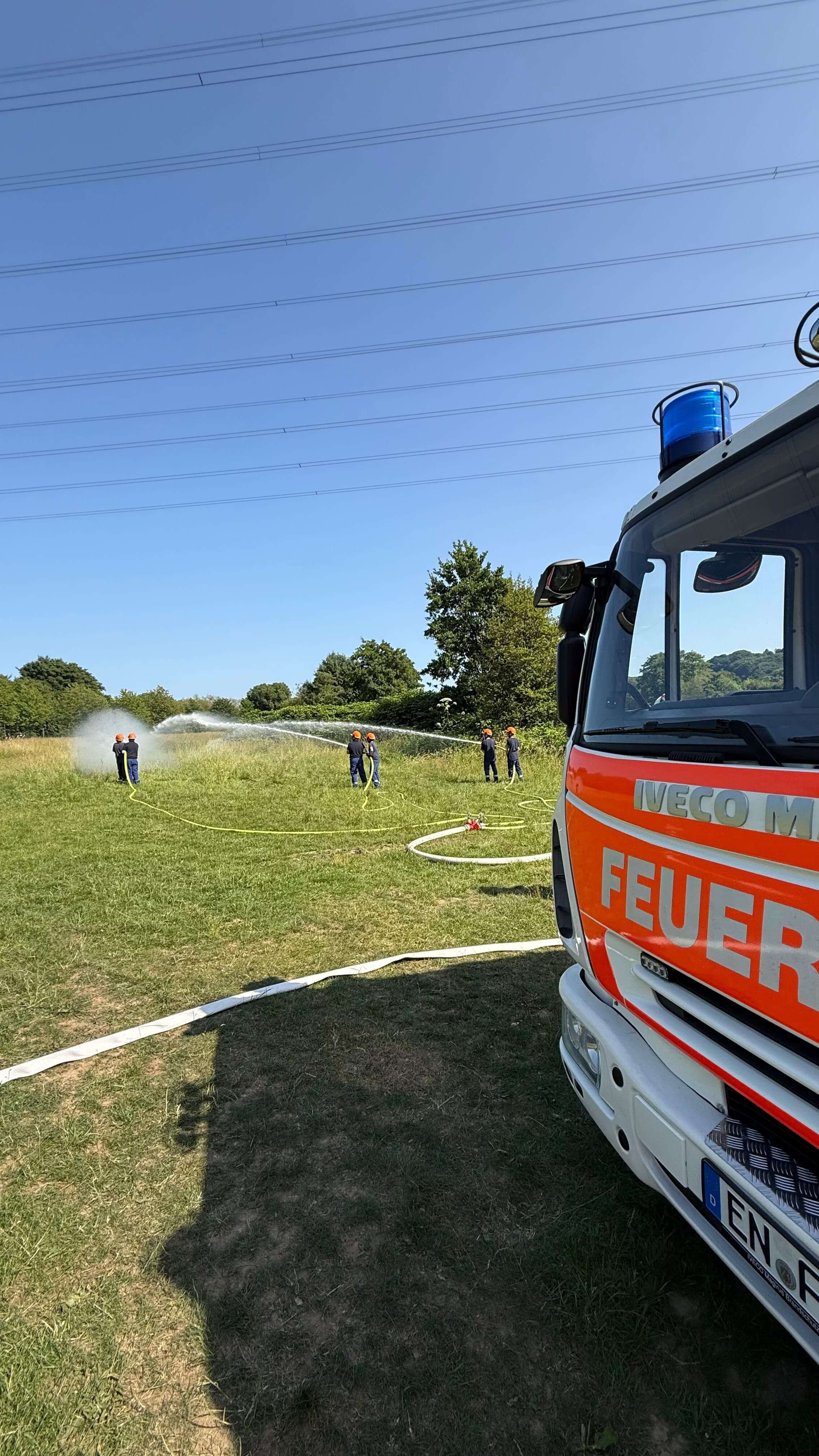 Jugendfeuerwehr beim Training